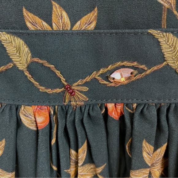 Agua by Agua Bendita NWT Green Floral Delirio Esotérico Dress Size Medium - Picture 4 of 12